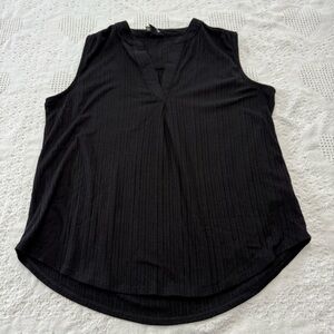 W5 Flowy Black Sleeveless Top (S)